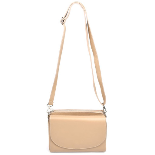 Жіноча шкіряна сумка Firenze (Італія) fz118560 бежева