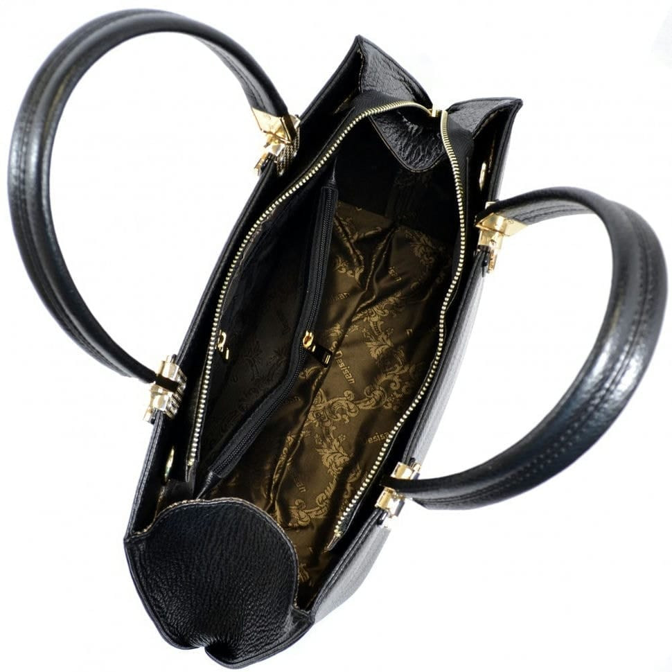 Сумка жіноча шкіряна Desisan 562-011 чорний флотар