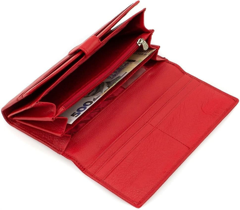 Гаманець жіноча червона шкіра Марко Коверна 17559 mc1415-2