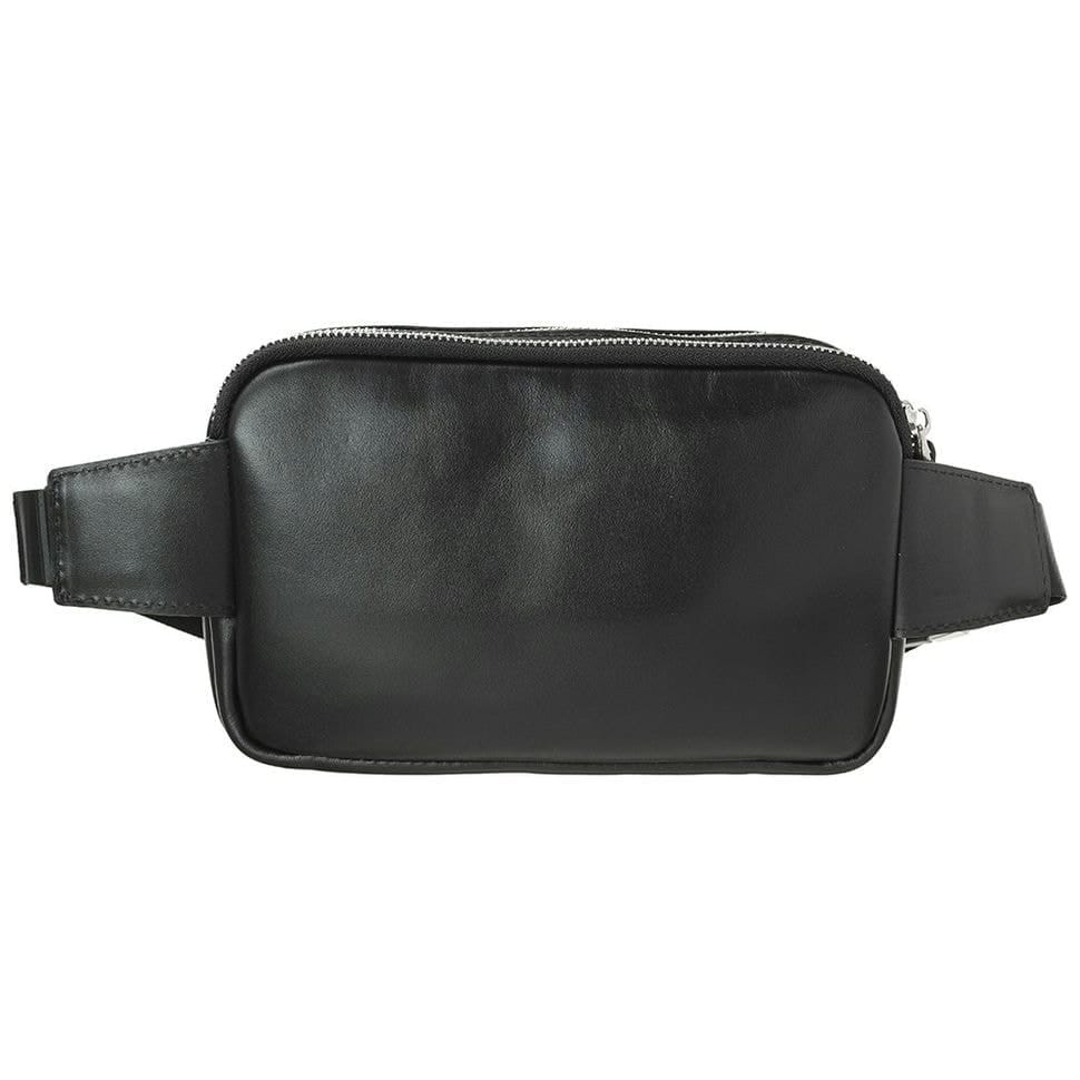 Сумка поясна шкіряна Desisan 1470-1010 чорний гладкий