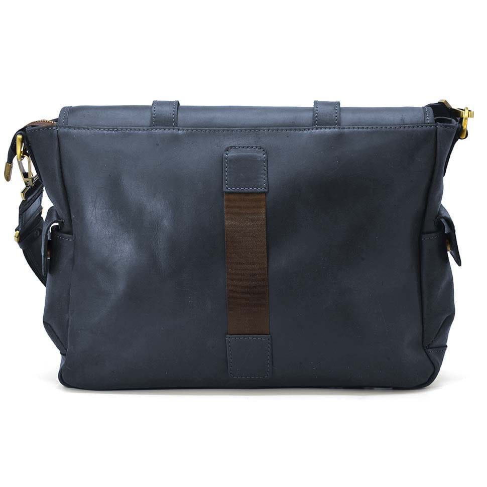 Сумка через плече зі шкіри crazy horse RK-6690-4lx бренду TARWA синя