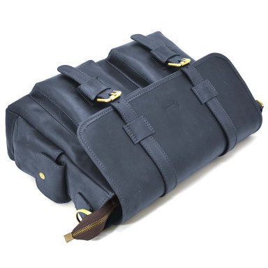 Crossbody bag made of crazy horse leather RK-6690-4lx brand TARWA blue
