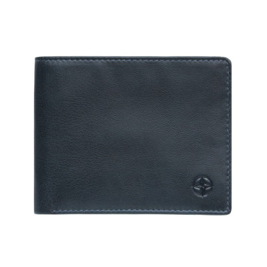 Leather wallet Cortina 5078 navy blue
