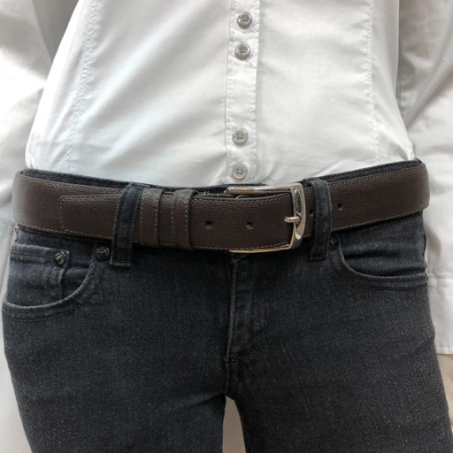 Шкіряний ремень 2860 moro коричневий TONY PEROTTI