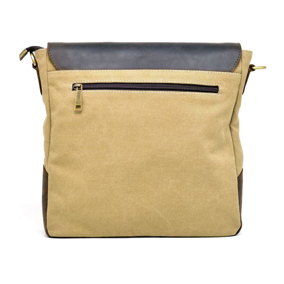 Сумка через плече парусина і шкіра RCs-6600-4lx TARWA