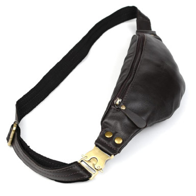 Leather belt bag banana for men or women TARWA GC-455-3md