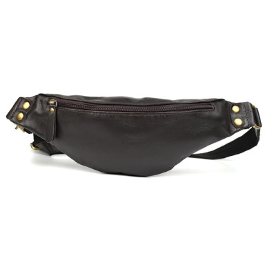 Leather belt bag banana for men or women TARWA GC-455-3md