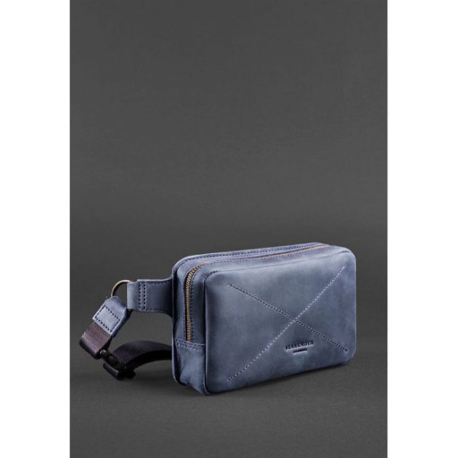 Шкіряна сумка Dropbag Mini синя