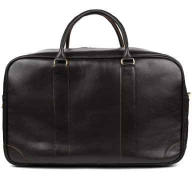 Leather travel bag GC-6827-4lx TARWA brown Nappa