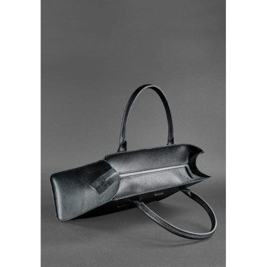 Кожаная женская сумка Шоппер черная Blackwood