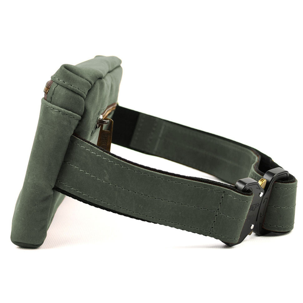 Men's waist bag (over the shoulder) small TARWA Green (RE-1818-3md)