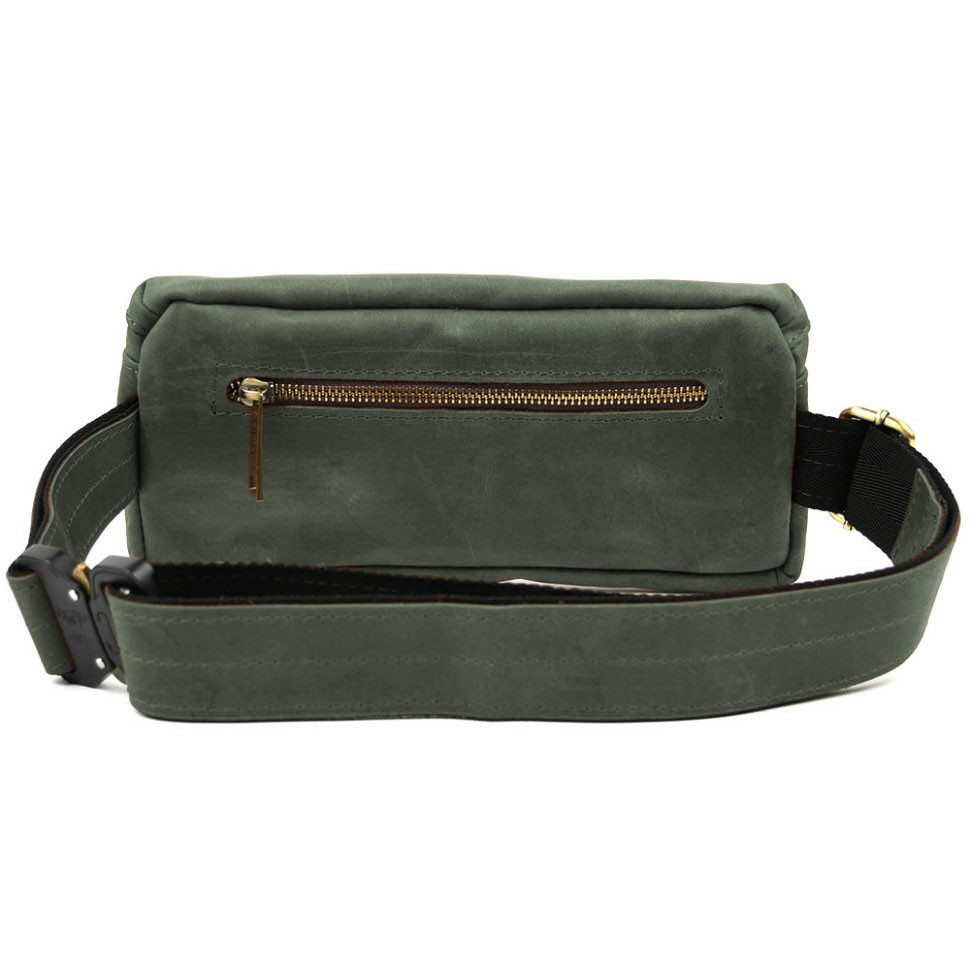 Men's waist bag (over the shoulder) small TARWA Green (RE-1818-3md)
