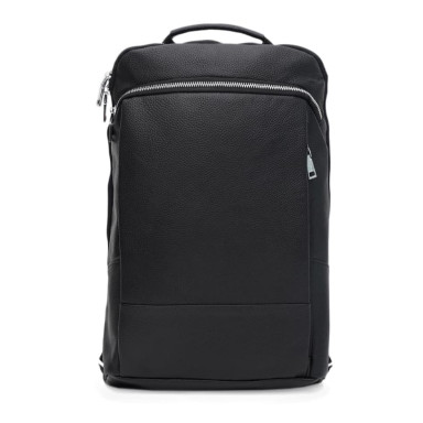 Men's leather backpack Ricco Grande K16475bl-black