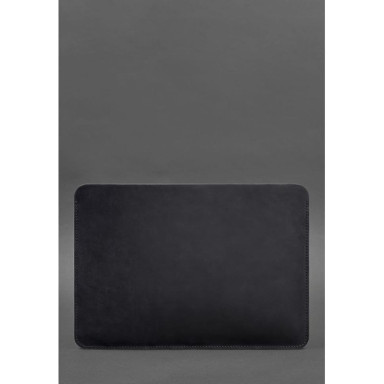 Чехол из натуральной кожи для MacBook 13 дюйм Синий Crazy Horse