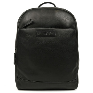 Міський шкіряний рюкзак HILL BURRY HB15295A чорний
