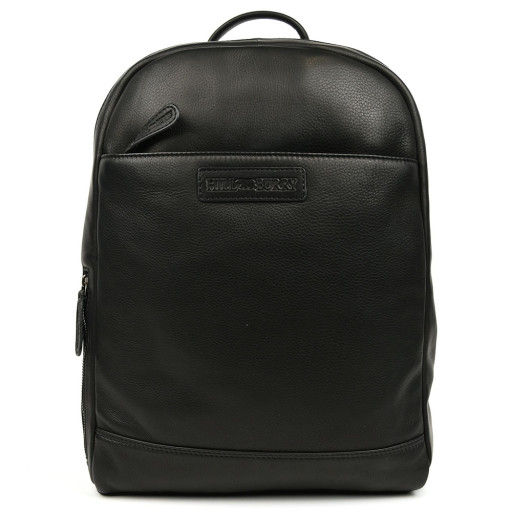 Міський шкіряний рюкзак HILL BURRY HB15295A чорний