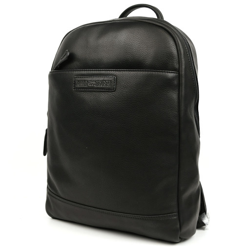 Міський шкіряний рюкзак HILL BURRY HB15295A чорний