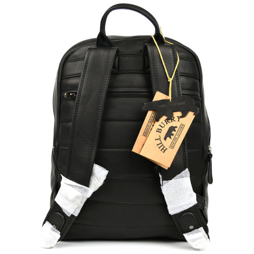 Міський шкіряний рюкзак HILL BURRY HB15295A чорний