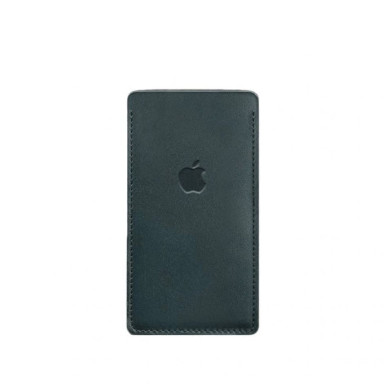 Кожаный чехол для iPhone 13 Зеленый Краст