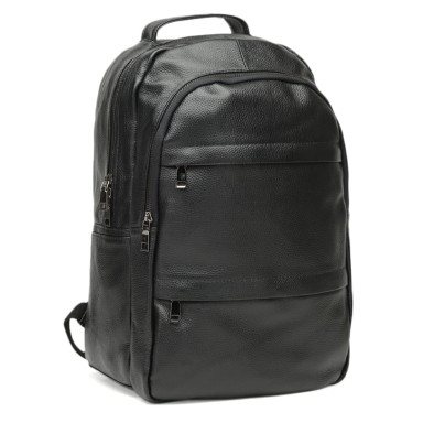 Men's leather backpack Keizer K1883-black