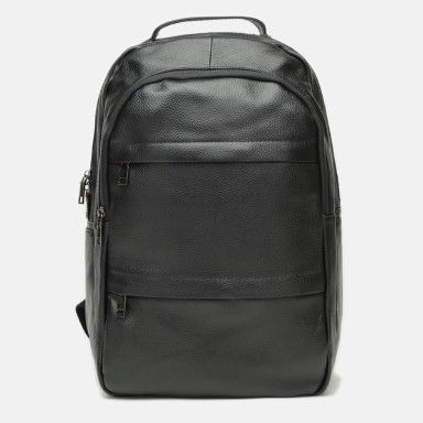 Men's leather backpack Keizer K1883-black