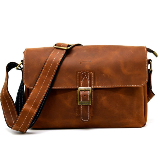 Сумка-месенджер зі шкіри крейзі хорс, наплічна сумка TARWA, RB-7084-3md