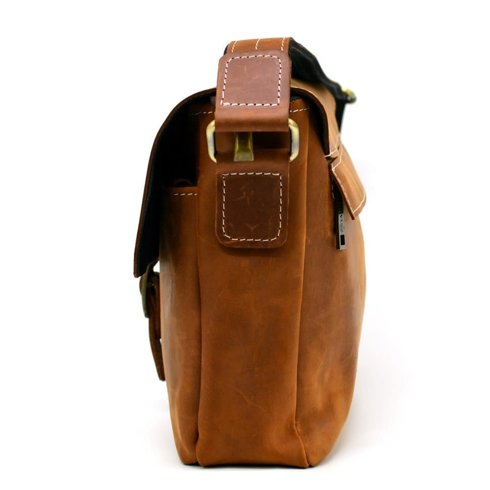 Сумка-месенджер зі шкіри крейзі хорс, наплічна сумка TARWA, RB-7084-3md