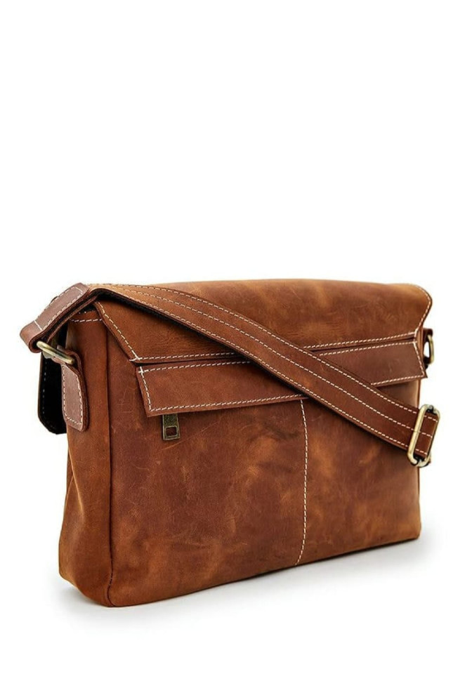 Сумка-месенджер зі шкіри крейзі хорс, наплічна сумка TARWA, RB-7084-3md