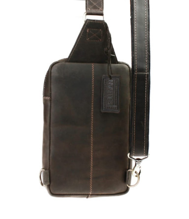 Men's sling shoulder bag banana 1022(26) brown