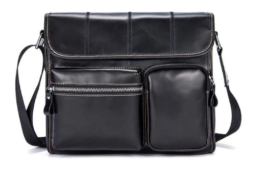 Сумка кожаная Vintage 14651 Черная