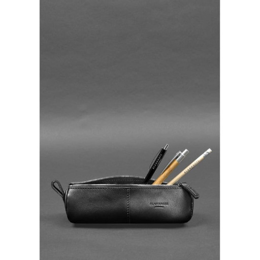 Шкіряний пенал-несесер (футляр для окулярів) 4.0 Чорний