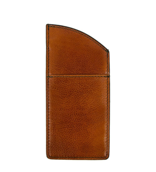 Шкіряний чохол для окулярів – One Hundred Years of Solitude - Коньячно-коричневий колір - Time Resistance 5200101