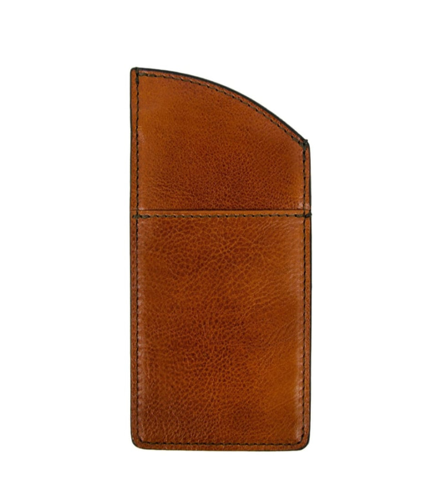 Шкіряний чохол для окулярів – One Hundred Years of Solitude - Коньячно-коричневий колір - Time Resistance 5200101