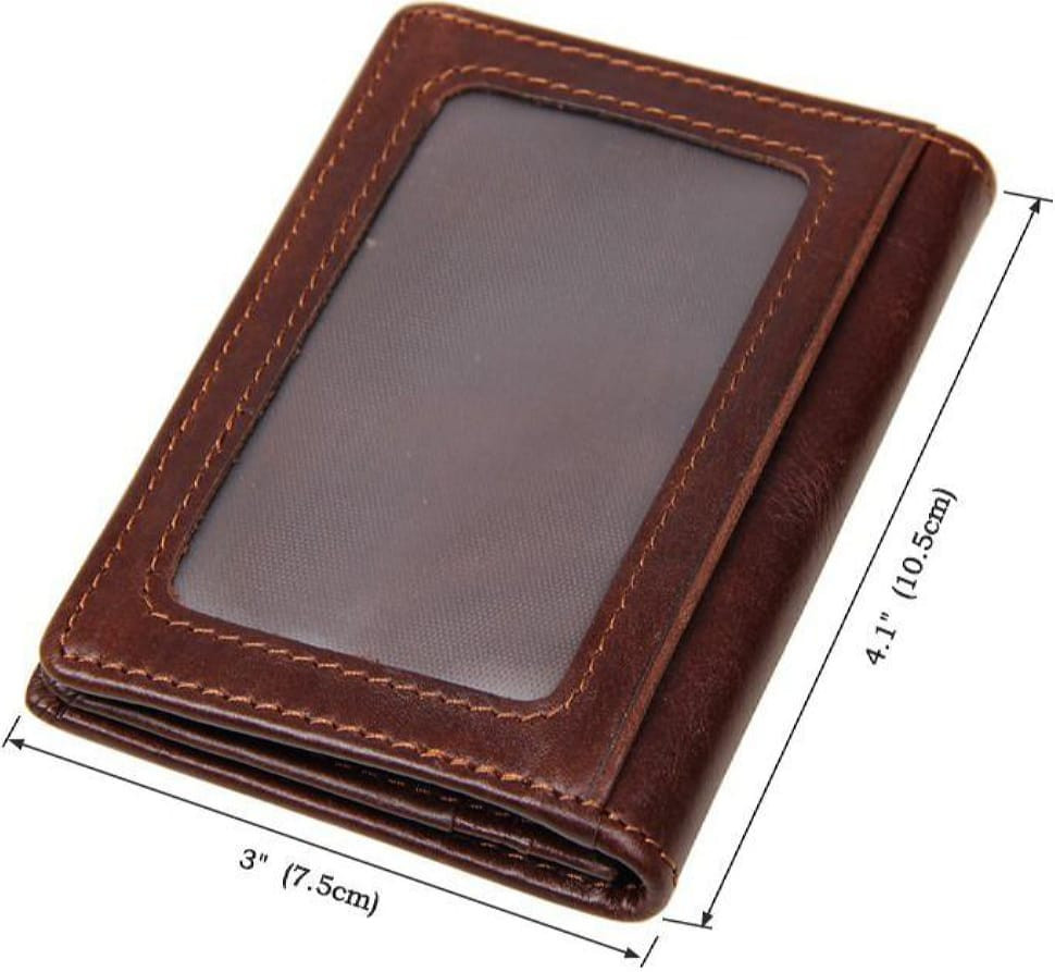 Візитниця Vintage 14450 з відділенням для карток Коричнева