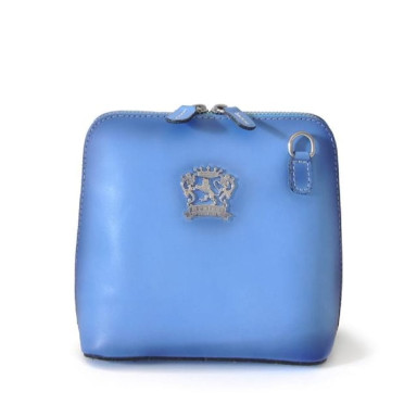 Pratesi BSB467 - Cross Body Bag Volterra Bruce in cow leather Bruce Sky Blue