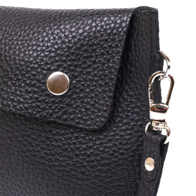 Кожаная тревел-косметичка Shvigel 16416 Черный