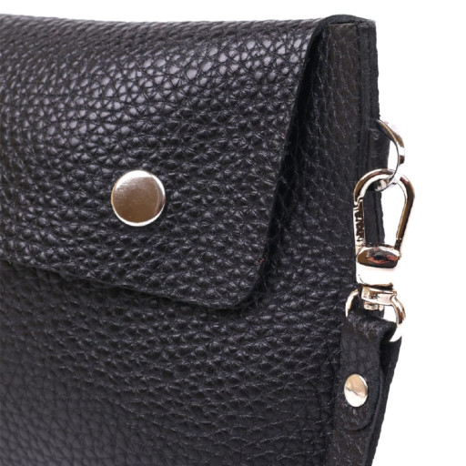 Шкіряна тревел-косметичка Shvigel 16416 Чорний