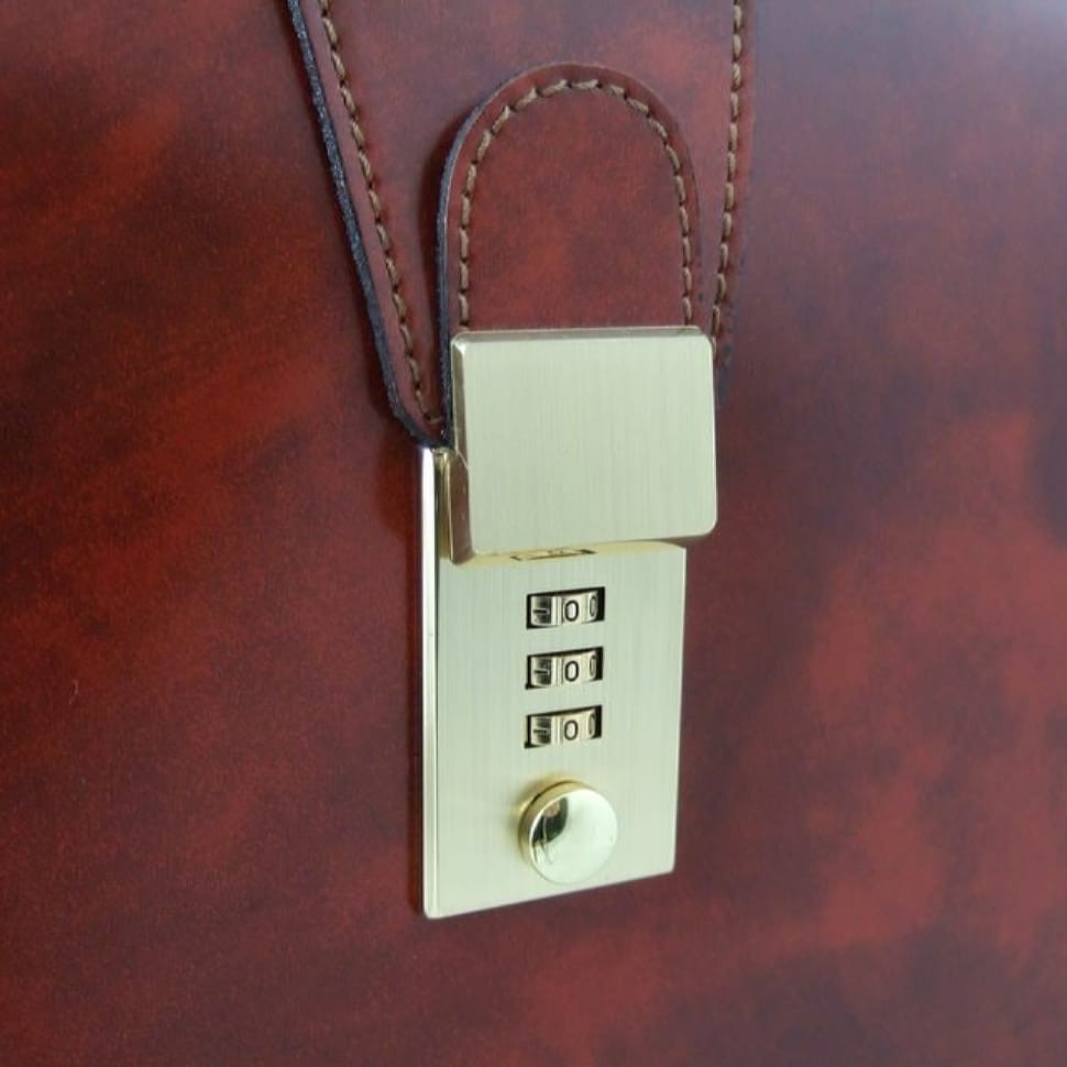 Pratesi RSE120/B - Brunelleschi Великий Briefcase для ноутбука в цукерки Радіца Mustard