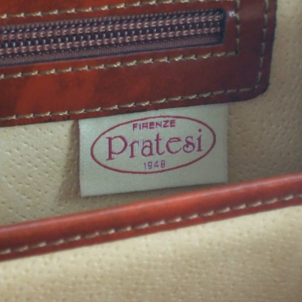 Pratesi RSE120/B - Brunelleschi Великий Briefcase для ноутбука в цукерки Радіца Mustard