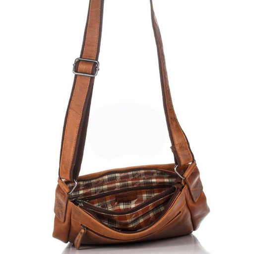 Чоловік шкіряний коричневий месенджер HILL BURRY 3069