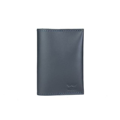 Leather passport cover blue