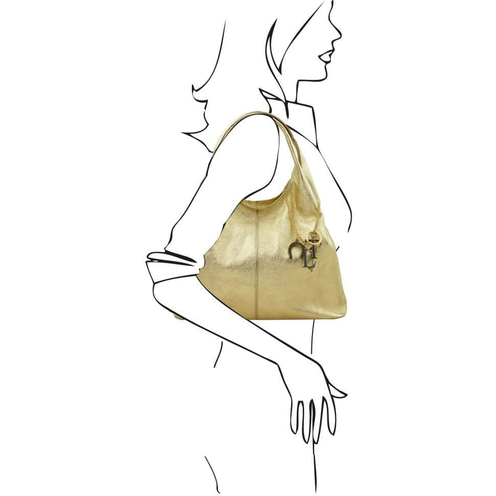 Шкіряна сумка через плече TL Keyluck Metallic Tuscany TL142263