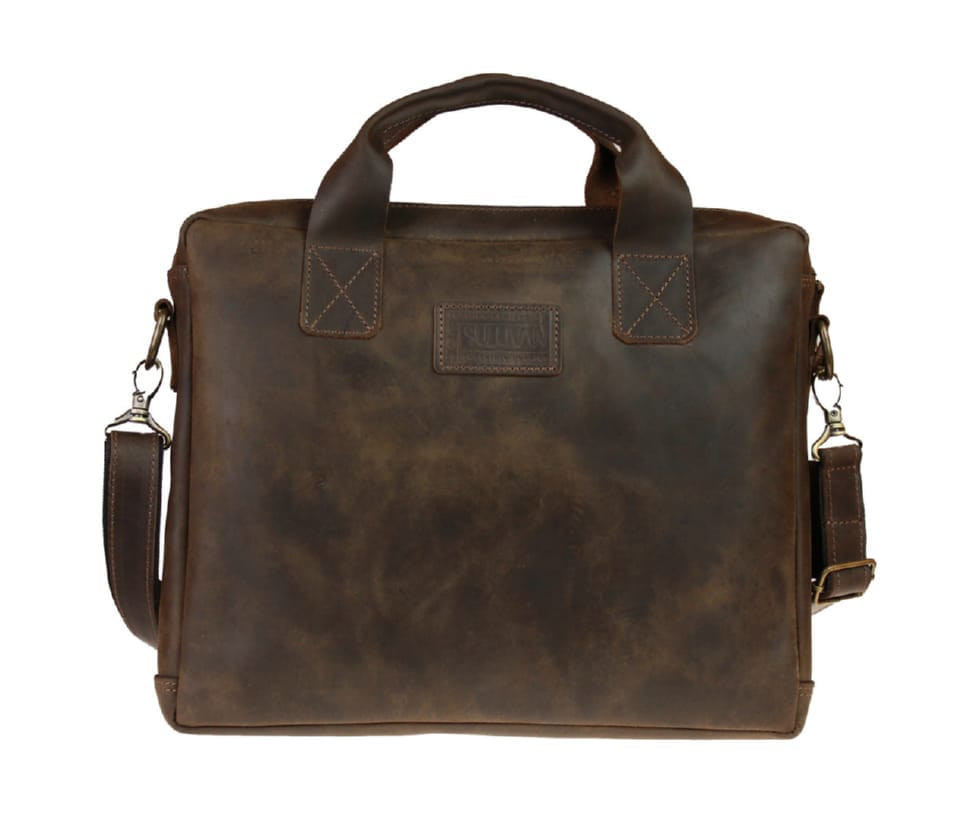 Bag man's for documents large leather A4 SULLIVAN 74220 (46) brown