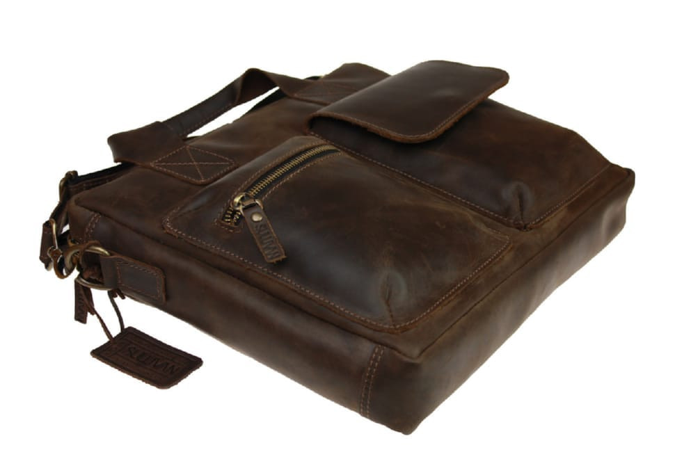 Bag man's for documents large leather A4 SULLIVAN 74220 (46) brown