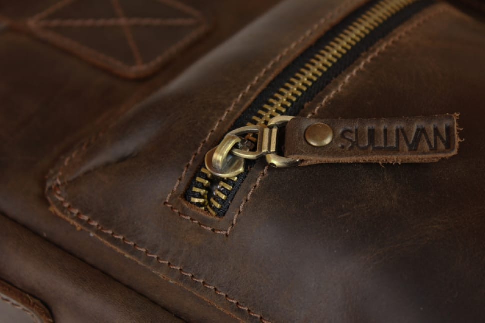 Bag man's for documents large leather A4 SULLIVAN 74220 (46) brown