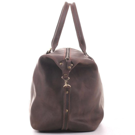 Дорожня шкіряна сумка-саквояж Mtravel_3 Manufatto