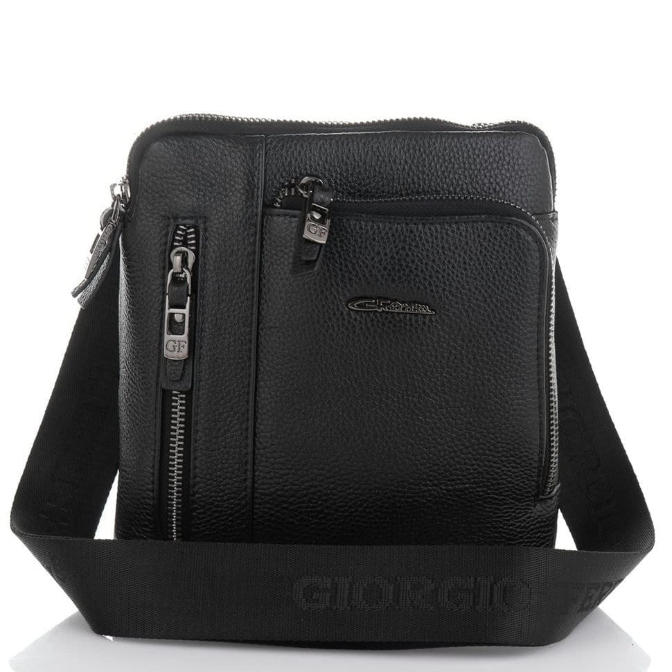 Барсетка м'яка шкіряна GIORGIO FERRETTI GF3481-1 чорна