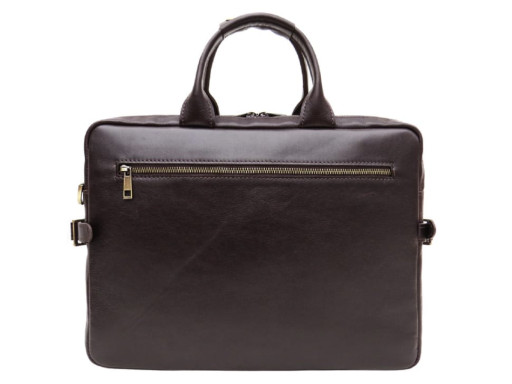 Молодіжний шкіряний портфель коричневого кольору Newery N9523GC