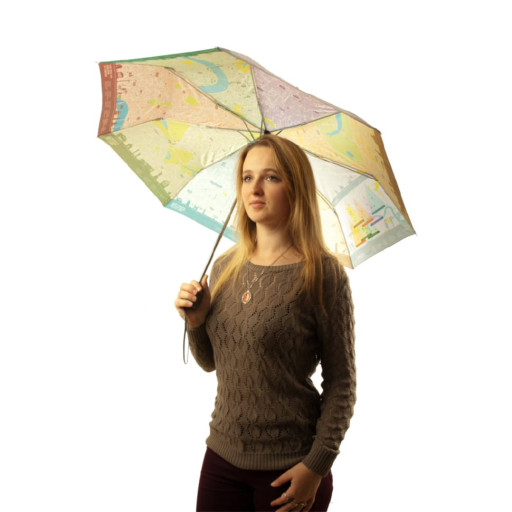 Парасолька жіноча Fulton Brollymap L761 London Map (Карта Лондона)