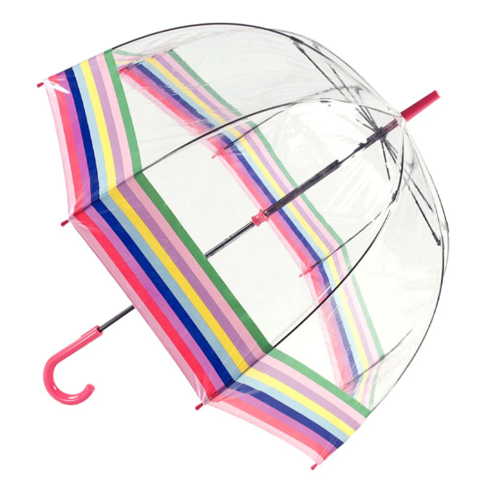 Парасолька-тростина жіноча Fulton Birdcage-2 L042 Colour Burst Stripe (Цветные полосы)
